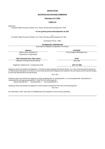 Thumbnail Middleby 10-Q Quarterly Report FY 