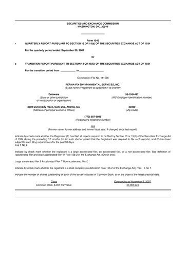 Thumbnail Perma-Fix Environmental Services 10-Q Quarterly Report FY 