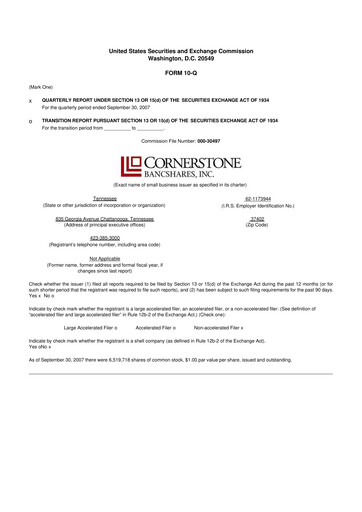 Thumbnail SmartFinancial (SmartBank) 10-Q Quarterly Report FY 