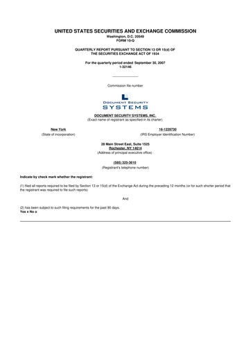 Vorschaubild DSS, Inc. (Document Security Systems) 10-Q Quartalsbericht  