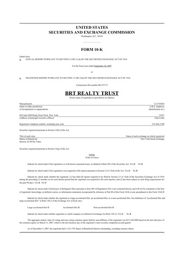 Thumbnail BRT Apartments 10-K Annual Report 