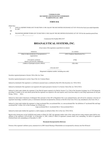 Vorschaubild Inotiv 10-K Jahresbericht 