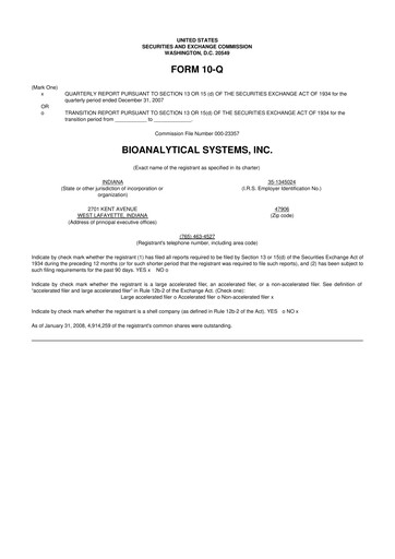 Miniature Inotiv 10-Q Rapport trimestriel  