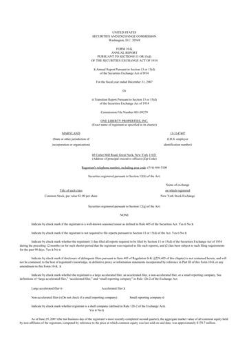 Thumbnail One Liberty Properties 10-K Annual Report 