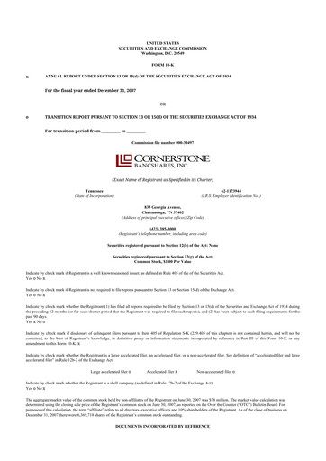 Thumbnail SmartFinancial (SmartBank) 10-K Annual Report 