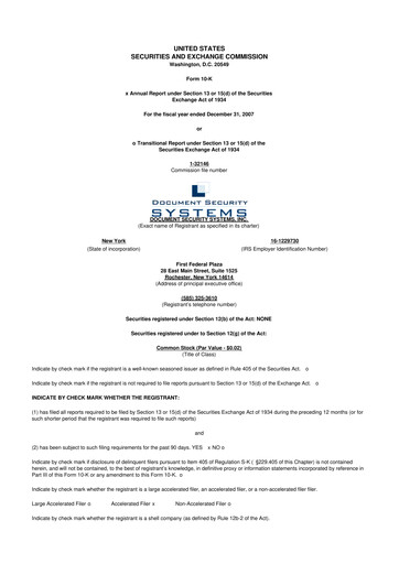 Vorschaubild DSS, Inc. (Document Security Systems) 10-K Jahresbericht 