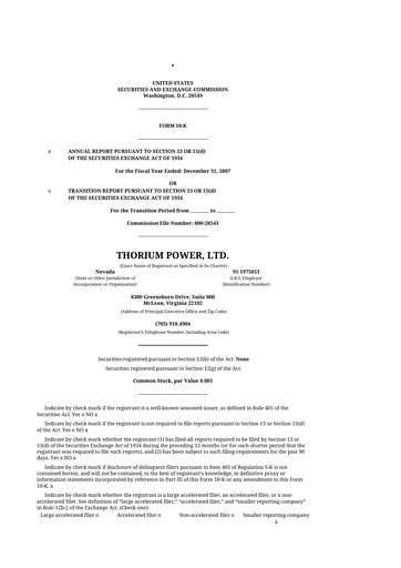 Thumbnail Lightbridge Corporation 10-K Annual Report 