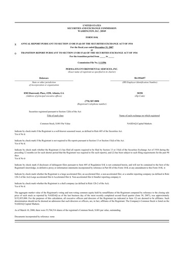 Thumbnail Perma-Fix Environmental Services 10-K Annual Report 