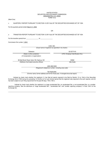 Thumbnail iCAD 10-Q Quarterly Report FY 