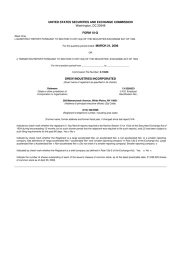 Thumbnail LCI Industries
 10-Q Quarterly Report FY 