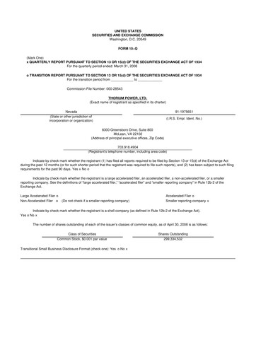 Vorschaubild Lightbridge Corporation 10-Q Quartalsbericht  