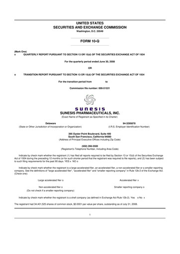 Vorschaubild Viracta Therapeutics 10-Q Quartalsbericht  