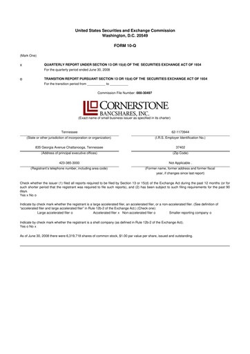 Thumbnail SmartFinancial (SmartBank) 10-Q Quarterly Report FY 