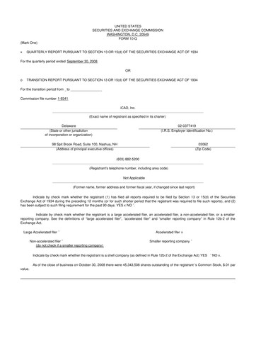 Thumbnail iCAD 10-Q Quarterly Report FY 