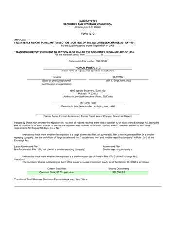 Vorschaubild Lightbridge Corporation 10-Q Quartalsbericht  