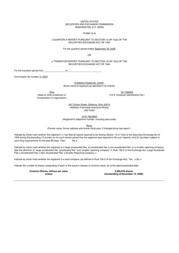 Thumbnail SB Financial Group 10-Q Quarterly Report FY 