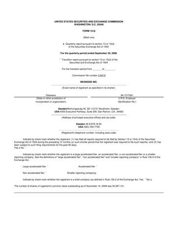 Thumbnail Neonode 10-Q Quarterly Report FY 