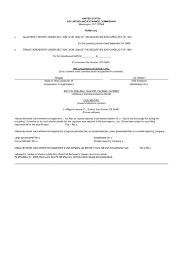 Thumbnail CS Diagnostics 10-Q Quarterly Report FY 