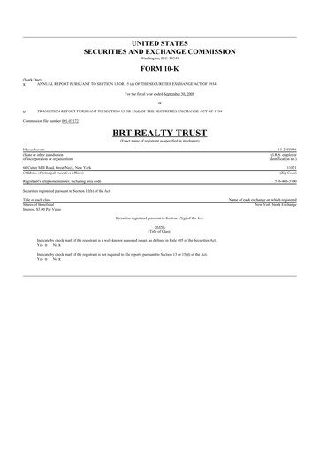 Thumbnail BRT Apartments 10-K Annual Report 
