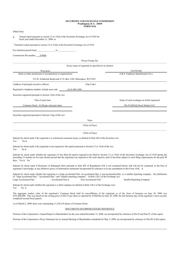 Vorschaubild Weyco Group 10-K Jahresbericht 