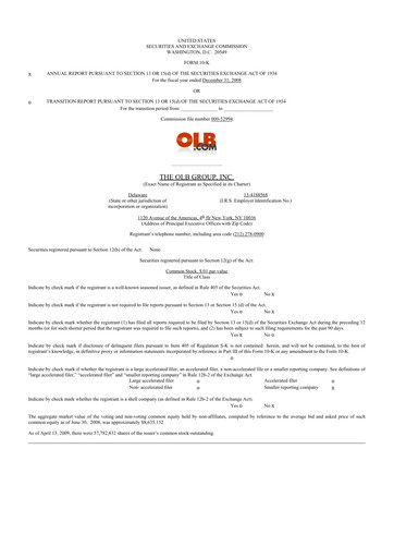 Thumbnail OLB Group 10-K Annual Report 