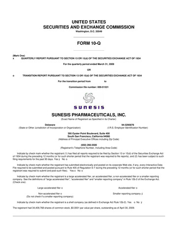 Vorschaubild Viracta Therapeutics 10-Q Quartalsbericht  