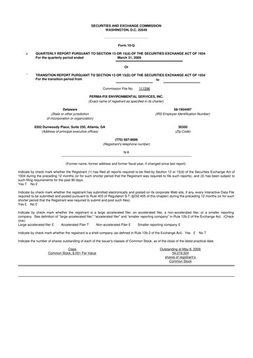 Thumbnail Perma-Fix Environmental Services 10-Q Quarterly Report FY 