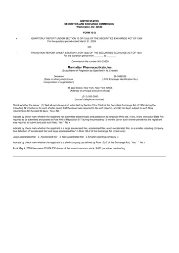 Thumbnail TG Therapeutics 10-Q Quarterly Report FY 