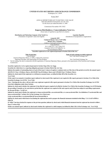 Vorschaubild edenor 20-F Jahresbericht 