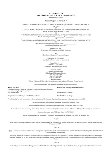 Thumbnail Ecopetrol 20-F Annual Report 