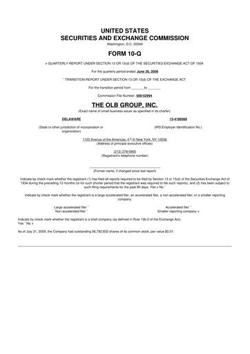 Thumbnail OLB Group 10-Q Quarterly Report FY 