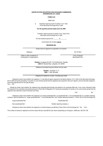Thumbnail Neonode 10-Q Quarterly Report FY 