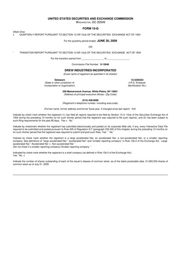 Thumbnail LCI Industries
 10-Q Quarterly Report FY 