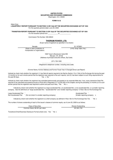 Vorschaubild Lightbridge Corporation 10-Q Quartalsbericht  