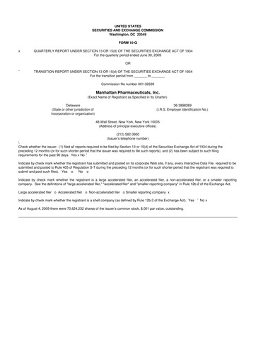 Thumbnail TG Therapeutics 10-Q Quarterly Report FY 