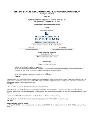 Vorschaubild DSS, Inc. (Document Security Systems) 10-Q Quartalsbericht  