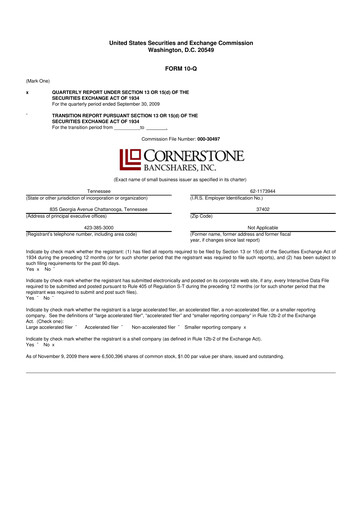 Thumbnail SmartFinancial (SmartBank) 10-Q Quarterly Report FY 