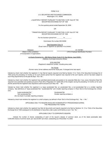 Miniature Kura Oncology
 10-Q Rapport trimestriel  