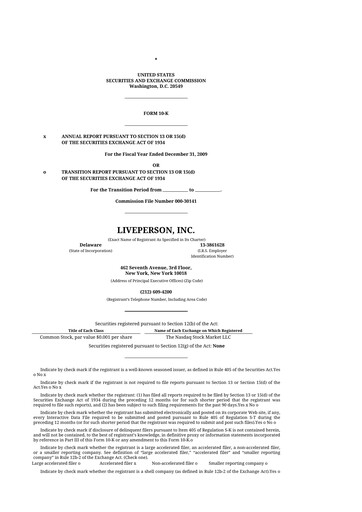 Thumbnail LivePerson 10-K Annual Report 