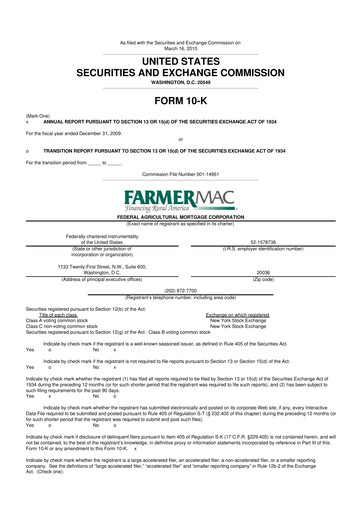 Thumbnail Federal Agricultural Mortgage Corporation 10-K Annual Report 