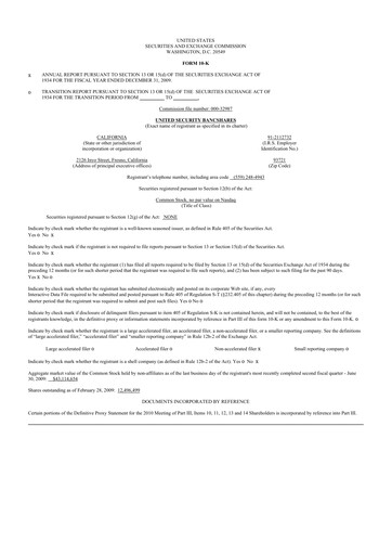 Thumbnail United Security Bancshares 10-K Annual Report 