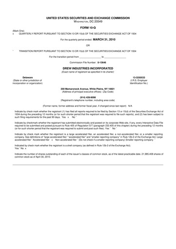 Thumbnail LCI Industries
 10-Q Quarterly Report FY 