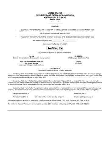 Thumbnail Live Ventures 10-Q Quarterly Report FY 