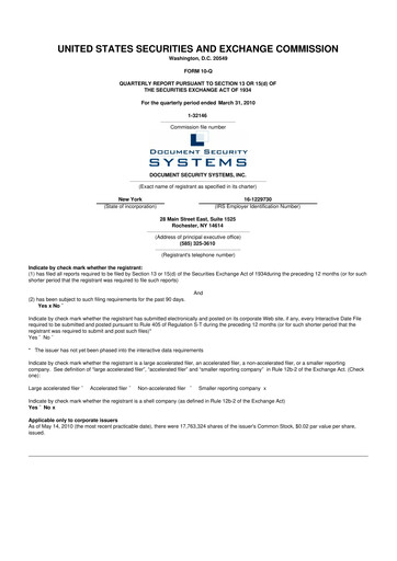 Vorschaubild DSS, Inc. (Document Security Systems) 10-Q Quartalsbericht  