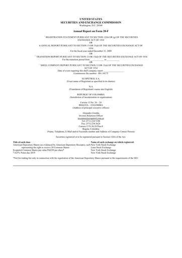 Thumbnail Ecopetrol 20-F Annual Report 
