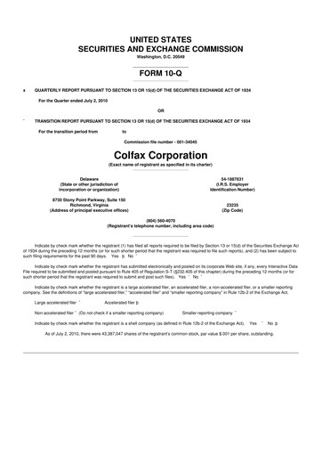 Thumbnail Enovis 10-Q Quarterly Report FY 
