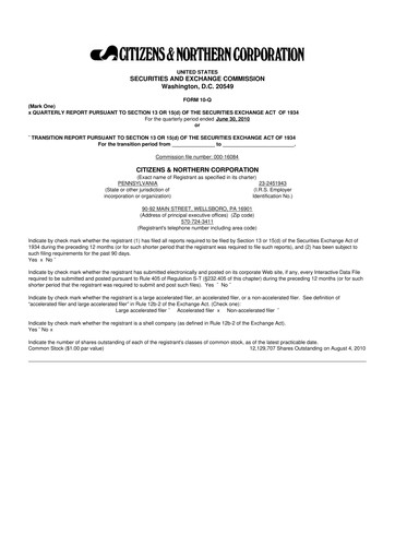 Miniature Citizens & Northern Corp 10-Q Rapport trimestriel  