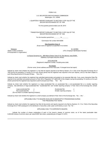 Miniature Kura Oncology
 10-Q Rapport trimestriel  