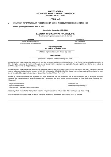 Vorschaubild Xtant Medical 10-Q Quartalsbericht  