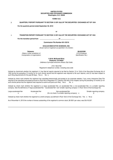 Vorschaubild Sonoma Pharmaceuticals 10-Q Quartalsbericht  